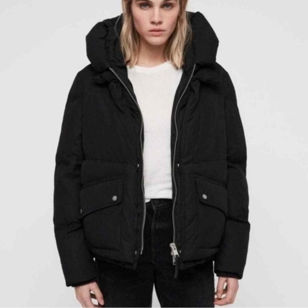 All Saints Charcoal Outerwear